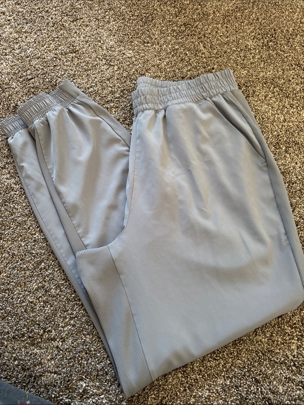DownEast Soft Gray Elastic Waist Shorts
